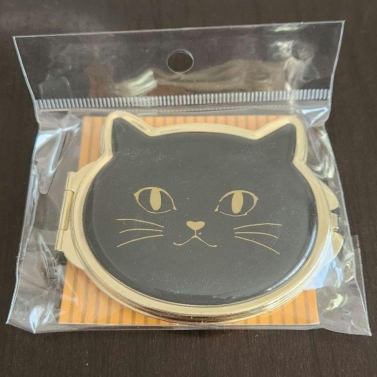Amazon.co.jp: コンパクトミラー 黒猫クロネコ ミラー にゃんこ 手鏡